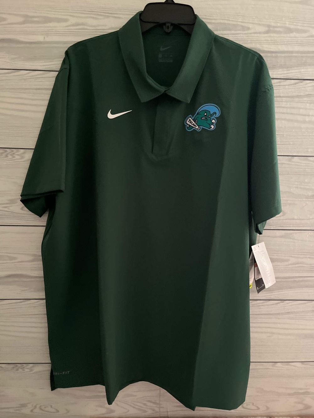 Tulane University Nike Dri Fit Polo XXl